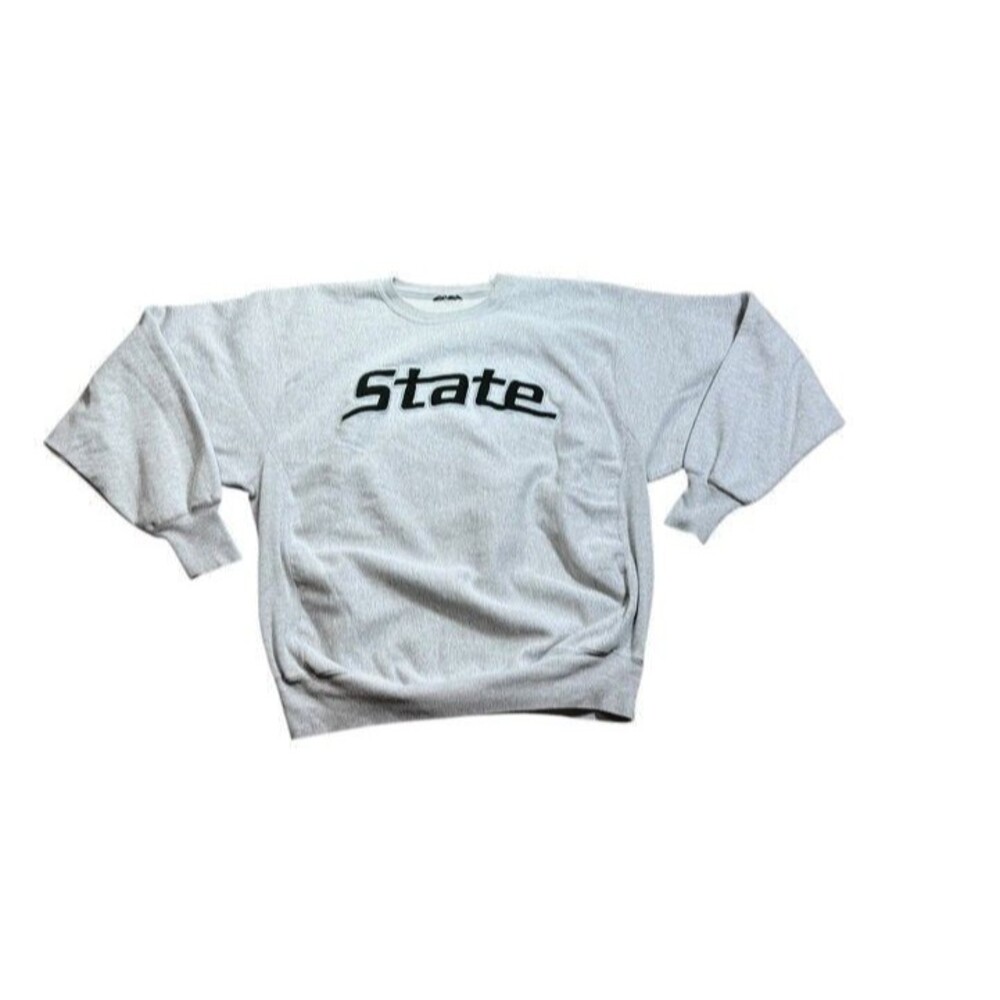 VTG Michigan State Spellout Crewneck Size XL/XXL -Reverse Weave- Spartans-no tag